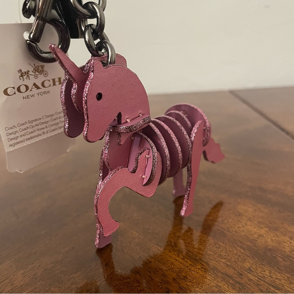 Authentic Coach Unicorn Skeleton Keychain